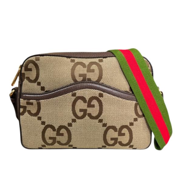 GUCCI グッチ ジャンボGG ショルダーバッグ レザー 675891 ベージュ