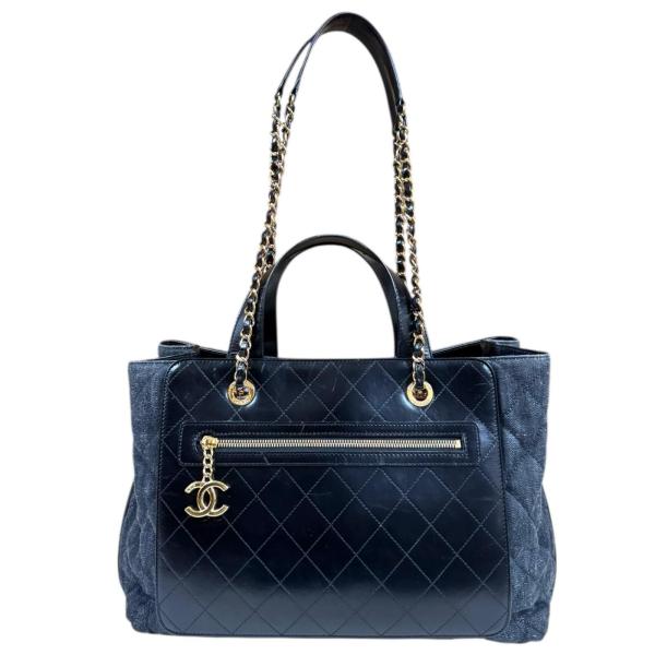 CHANEL（シャネル） ショルダーバッグ デニム ブラック レディース