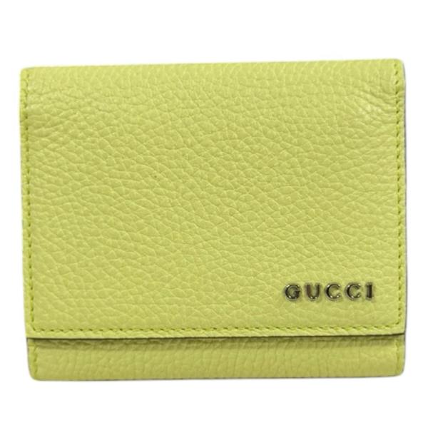 GUCCI（グッチ） ロゴ 三つ折りウォレット 三つ折り財布 レザー 771210