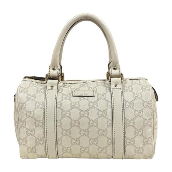 GUCCI（グッチ） ミニボストンバッグ グッチシマ ハンドバッグ レザー