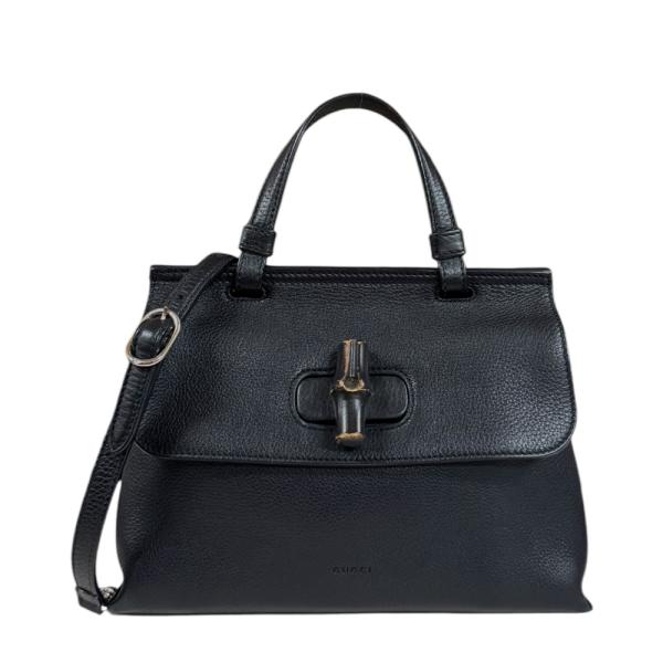 GUCCI（グッチ） デイリー バンブー ショルダーバッグ レザー 370831