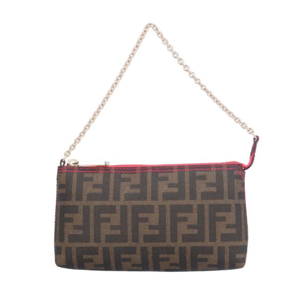 FENDI（フェンディ） ズッカ ハンドバッグ PVCコーティングキャンバス