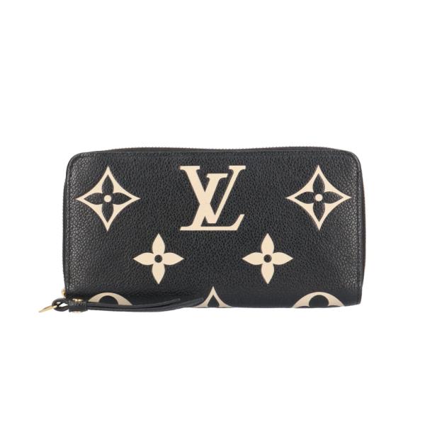 【美品】Louis Vuitton モノグラム 長財布 LOUIS VUITTON（ルイ・ヴィトン） ジッピーウォレット バイカラー