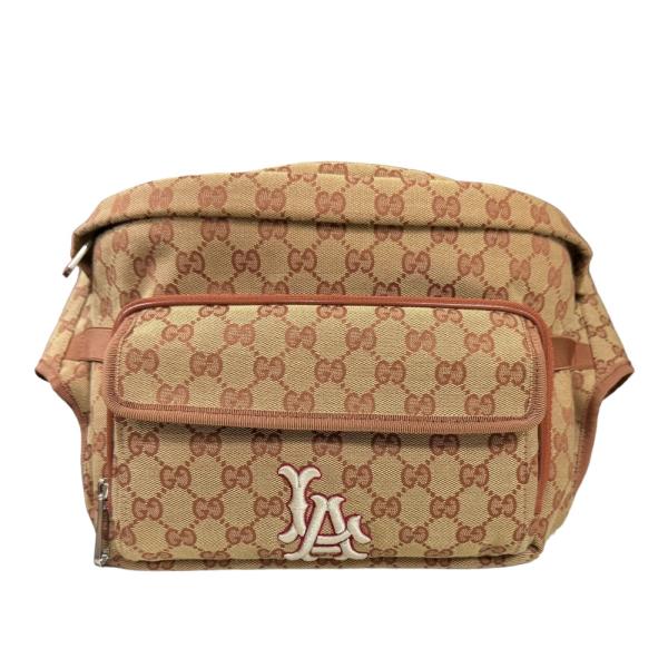 GUCCI（グッチ） LAエンジェルス GGキャンバス ボディバッグ GG