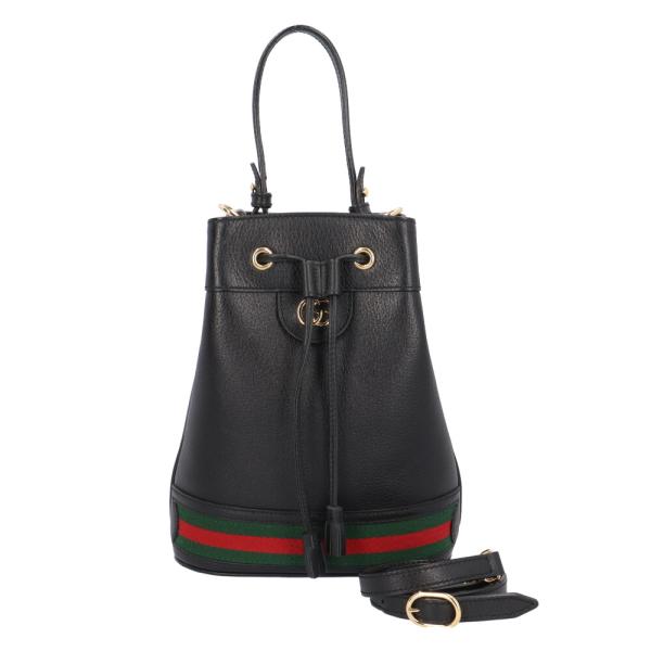 グッチ GGスモールバゲット オフィディア ショルダーバッグ レザー 610846 ブラック レディース GUCCI 中古 美品