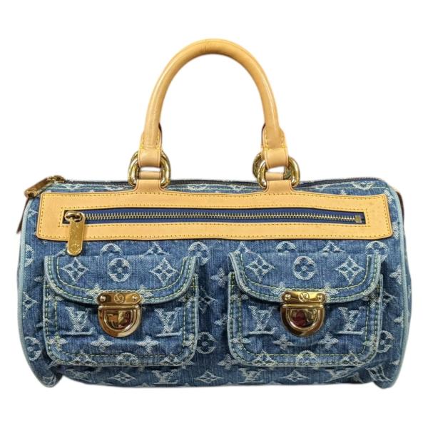 【美品】ルイヴィトン　モノグラム　デニム ネオスピーディ ハンドバッグ LOUIS VUITTON（ルイ・ヴィトン） ネオスピーディ モノグラムデニム