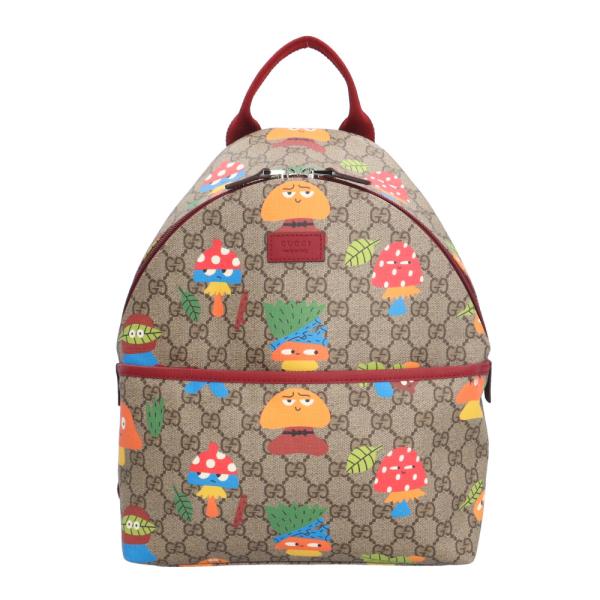 美品 グッチ GUCCI チルドレンズ リュック 271327 200017. GUCCI（グッチ） マッシュルーム チルドレンズ GGスプリーム リュック
