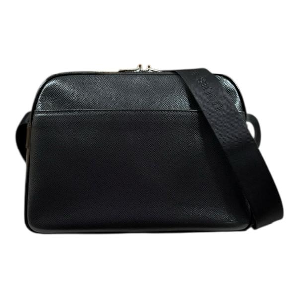 【新品同様】ルイヴィトン タイガ リポーター ショルダーバッグ 黒 ブラック LOUIS VUITTON（ルイ・ヴィトン） リポーター タイガ ショルダーバッグ