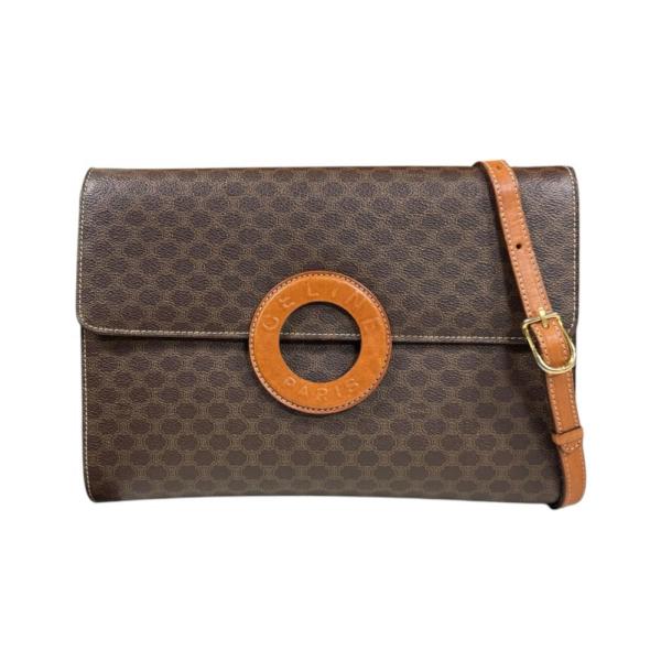 CELINE（セリーヌ） マカダム ショルダーバッグ PVCコーティング