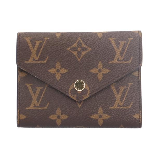 ルイヴィトン三つ折りポルトフォイユ ヴィクトーヌ　モノグラムキャンバスフューシャ LOUIS VUITTON（ルイ・ヴィトン） ポルトフォイユヴィクトリーヌ