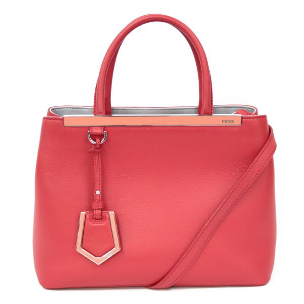 フェンディ　トゥージュール　ラージ　レッド系 FENDI（フェンディ） ショルダーバッグ ハンドバッグ トゥージュール