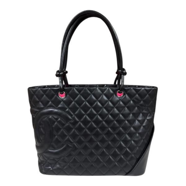 CHANEL（シャネル） カンボン トートバッグ レザー A25169 ブラック