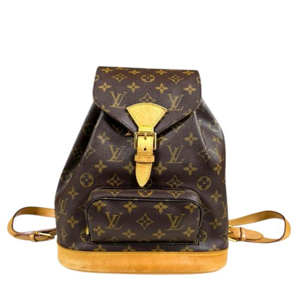 鑑定済/美品 ルイヴィトンモンスリMM モノグラム　リュック バック LOUIS VUITTON（ルイ・ヴィトン） モンスリMM モノグラム リュック