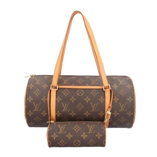 ★3日以内返品可★ LOUIS VUITTON ルイ ヴィトン M51385 モノグラム パピヨン30 ブラウン ハンドバッグ LOUIS VUITTON（ルイ・ヴィトン） パピヨン30 モノグラム ハンドバッグ