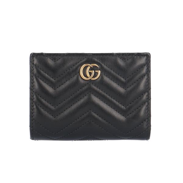 GUCCI（グッチ） GGマーモント 二つ折り財布 レザー 773427 レディース
