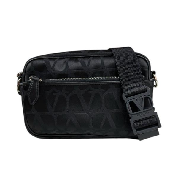 ヴァレンティノ・ガラヴァーニ トワル イコノグラフ ポリエステル 4Y2B0C50CSH ブラック メンズ Valentino Garavani 中古 美品
