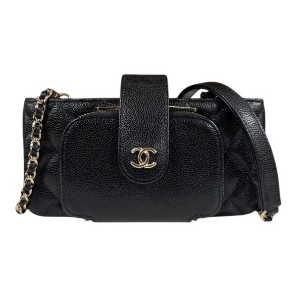 CHANEL（シャネル） ショルダーバッグ キャビアスキン AP2916 ブラック