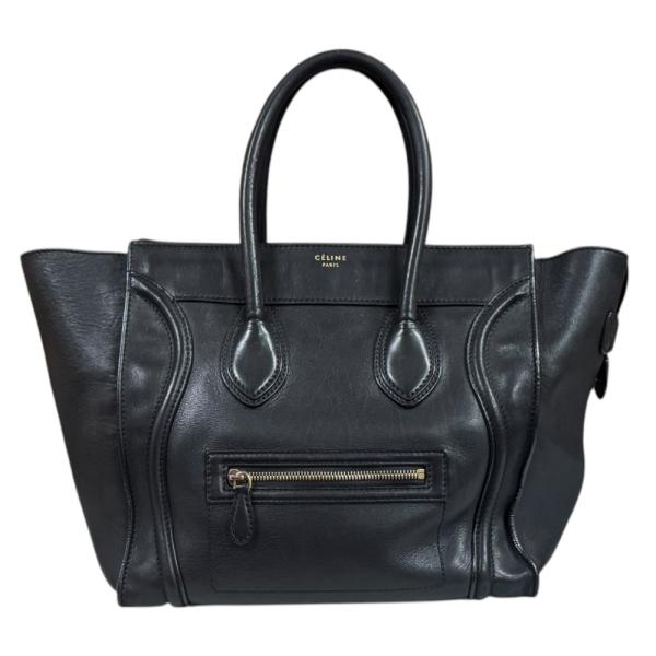 CELINE（セリーヌ） ラゲージ ミニショッパー ハンドバッグ レザー 