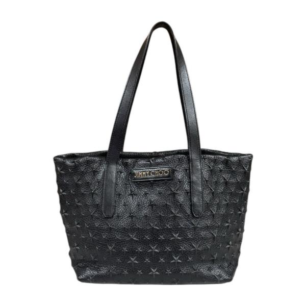 【値下げ】JIMMY CHOO スターエンボス トートバッグ ブラック ジミーチュウ スターエンボス ソフィア スモール トートバッグ レザー