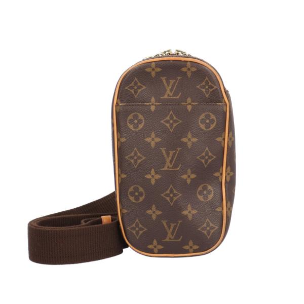 ルイヴィトン ポシェット ガンジュ モノグラム ショルダーバッグ モノグラムキャンバス M51870 ブラウン メンズ LOUIS VUITTON  中古 LOUIS VUITTON（ルイ・ヴィトン） ポシェット ガンジュ モノグラム