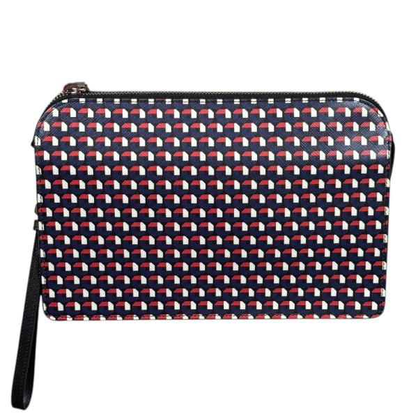 PRADA（プラダ） ジオメトリック柄 サフィアーノ クラッチバッグ