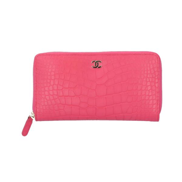 シャネル ココマーク 長財布 クロコダイル レディース CHANEL  中古 R&Kリサイクルキング CHANEL（シャネル） ココマーク 長財布 クロコダイル レディース 中古