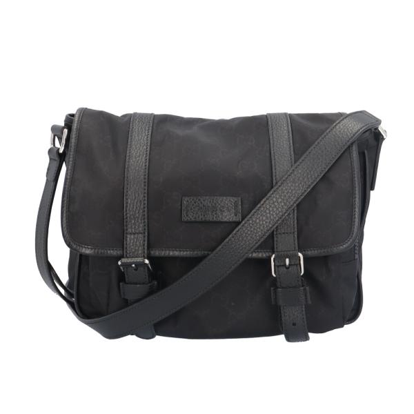 GUCCI（グッチ） GG柄メッセンジャーバッグ ショルダーバッグ ナイロン