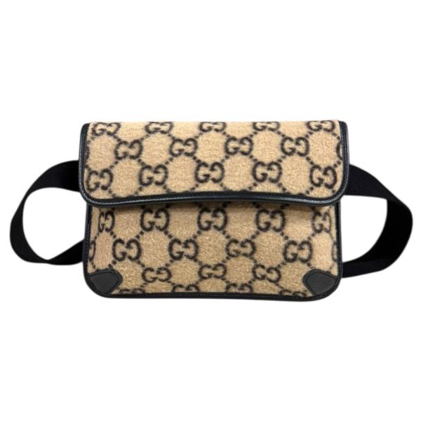 GUCCI（グッチ） GGウール ボディバッグ ウール 598181 ベージュ