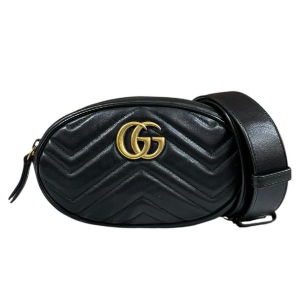 GUCCI（グッチ） キルティングベルトバッグ GGマーモント ウエスト