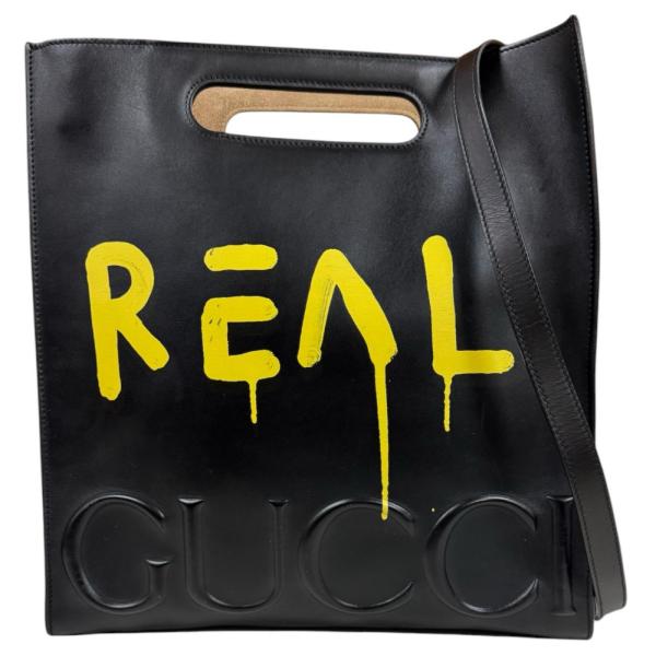 GUCCI（グッチ） ゴースト ショルダーバッグ レザー 414476 ブラック