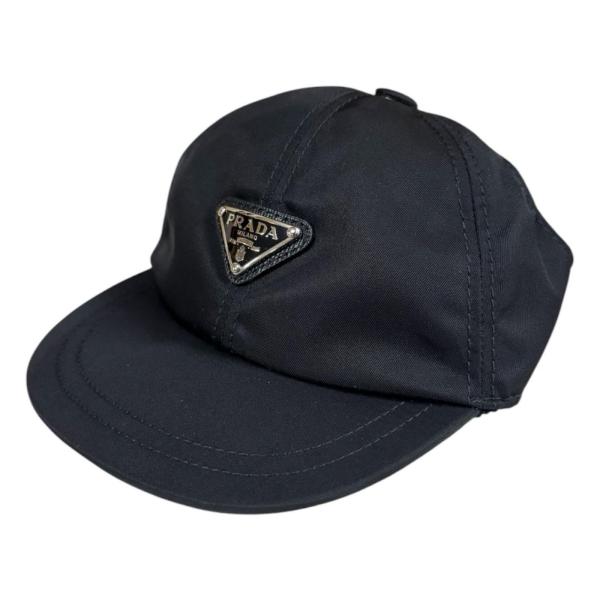 PRADA ブラックナイロンキャップ【犬用 美品】 PRADA（プラダ） 犬用ベースボールキャップ ペット用品 リナイロン