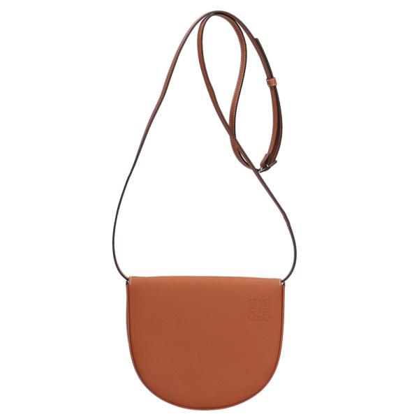 【美品】LOEWE　ロエベ　ブラウン　レザーショルダーバッグ LOEWE(ロエベ) ショルダーバッグ美品 ダイスポケット ブラウン