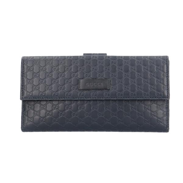 グッチ マイクログッチシマ 長財布 レザー 449393 ユニセックス GUCCI  中古 GUCCI（グッチ） マイクログッチシマ 長財布 レザー 449393 ユニ