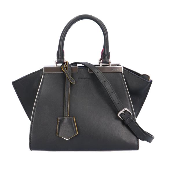 フェンディ ミニ 3JOURS レザー ハンドバッグ FENDI フェンディ プチトロワジュール ショルダーバッグ レザー