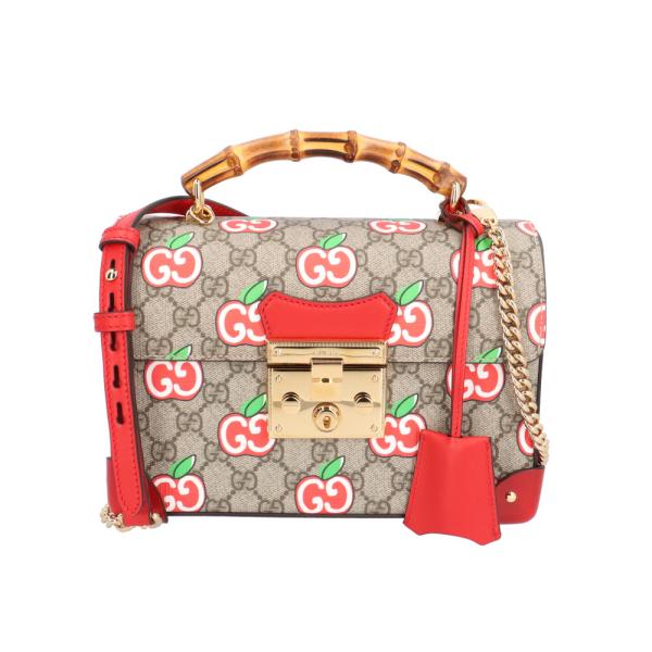 GUCCI（グッチ） バンブー GGアップル ショルダーバッグ GGスプリーム