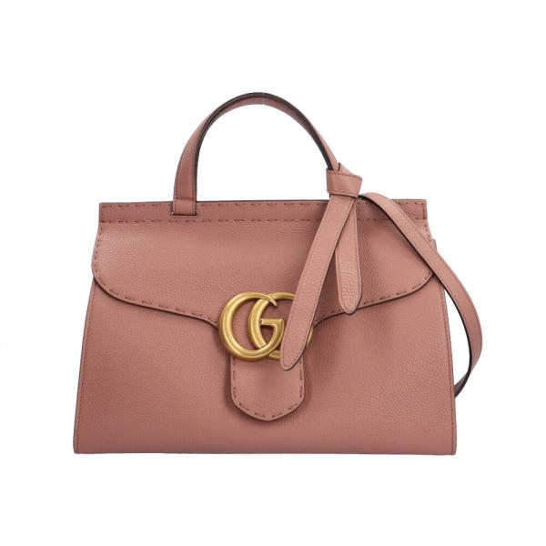 GUCCI（グッチ） GGマーモント ショルダーバッグ レザー 421890 ピンク