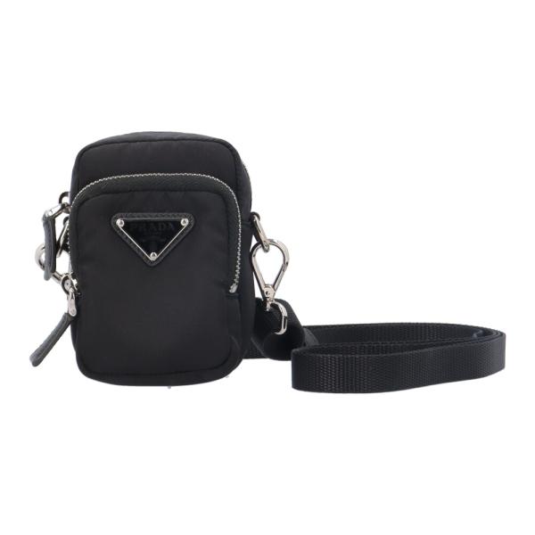 プラダ トライアングルロゴミニショルダーバッグ ショルダーバッグ リナイロン 2ZT025 ブラック ユニセックス PRADA  中古 rk-y_brb10010000016761