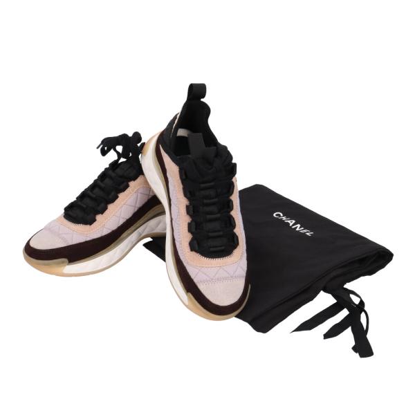 シャネル マトラッセ スニーカー スウェード G38501 CHANEL 中古 CHANEL シャネル マトラッセ スニーカー スウェード G38501