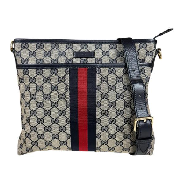 美品 GUCCI グッチ シェリーライン 388926 ショルダーバッグ GGキャンバス ベージュ レディース【中古】【送料無料】 GUCCI（グッチ） GGキャンバス シェリーライン 斜め掛け ショルダー