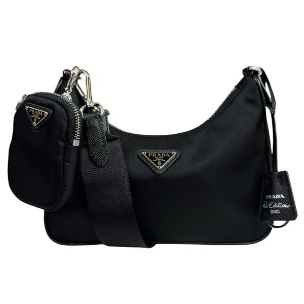 PRADA（プラダ） ショルダーバッグ ナイロン 1BH204 ブラック ユニ