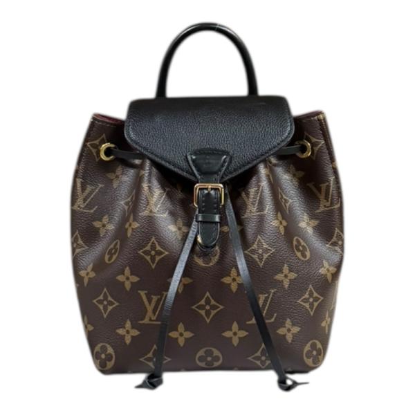 ルイ・ヴィトン LOUIS VUITTON モンスリ NM BB リュックサック バックパック バッグ PVCコーティングキャンバス レザー モノグラム レディース ブラウン系 / ブラック系 M45516 【中古】 LOUIS VUITTON（ルイ・ヴィトン） モンスリNM BB モノグラム リュック