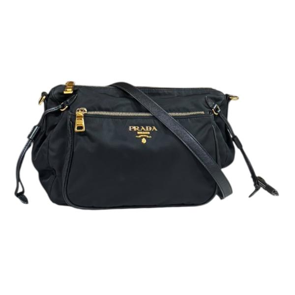 PRADA プラダ ショルダーバッグ ナイロン BT0689 ブラック