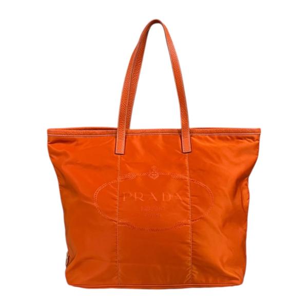 PRADA（プラダ） トートバッグ ナイロン BR4634 オレンジ レディース