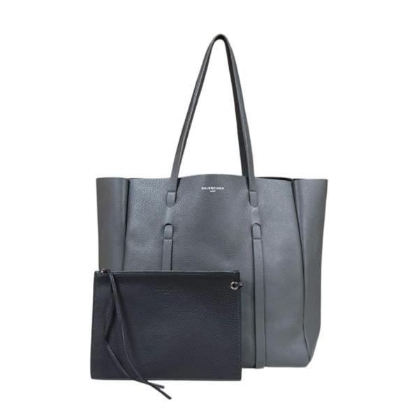 【美品 A4】バレンシアガ エブリデイ トートバッグ レザー ネイビー 斜め掛け BALENCIAGA（バレンシアガ） エブリデイ トートS トートバッグ レザー