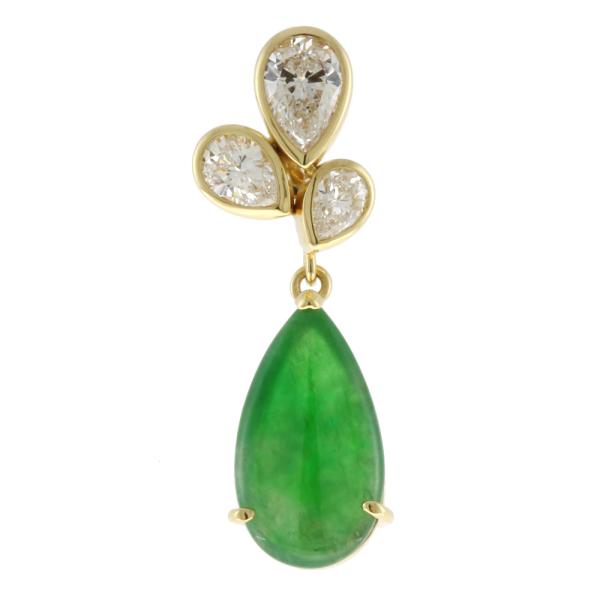 MIKIMOTO（ミキモト） K18 ペンダントトップ ヒスイ2.42CT ダイヤ 0.67