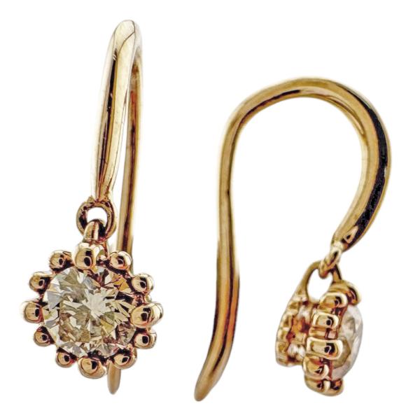 カシケイ ミル ピアス 18金 K18ゴールド ダイヤモンド レディース