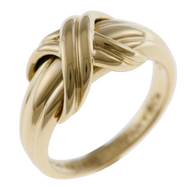 本日限定！Tiffany & Co. シグネチャークロス　リング k18/925 TIFFANY&Co. ティファニー シグネチャー クロス リング 指輪 10