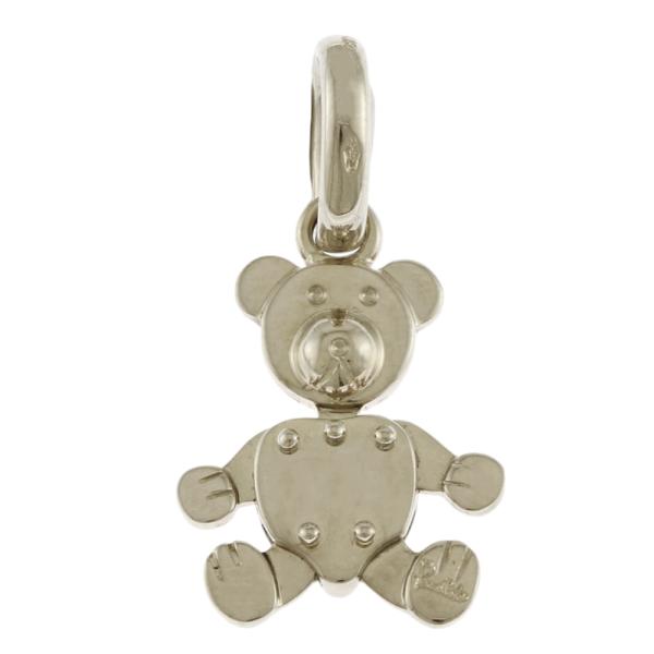 ポメラート K18YG/WG ダイヤモンド ペンダント オルセット テディベア