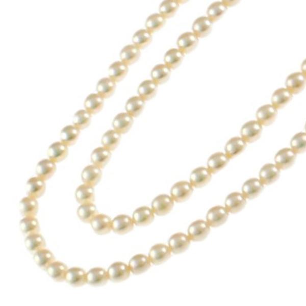 MIKIMOTO（ミキモト） 2連パール ネックレス シルバー パール