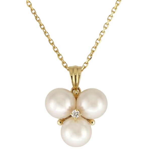 MIKIMOTO（ミキモト） ネックレス 18金 K18イエローゴールド アコヤ